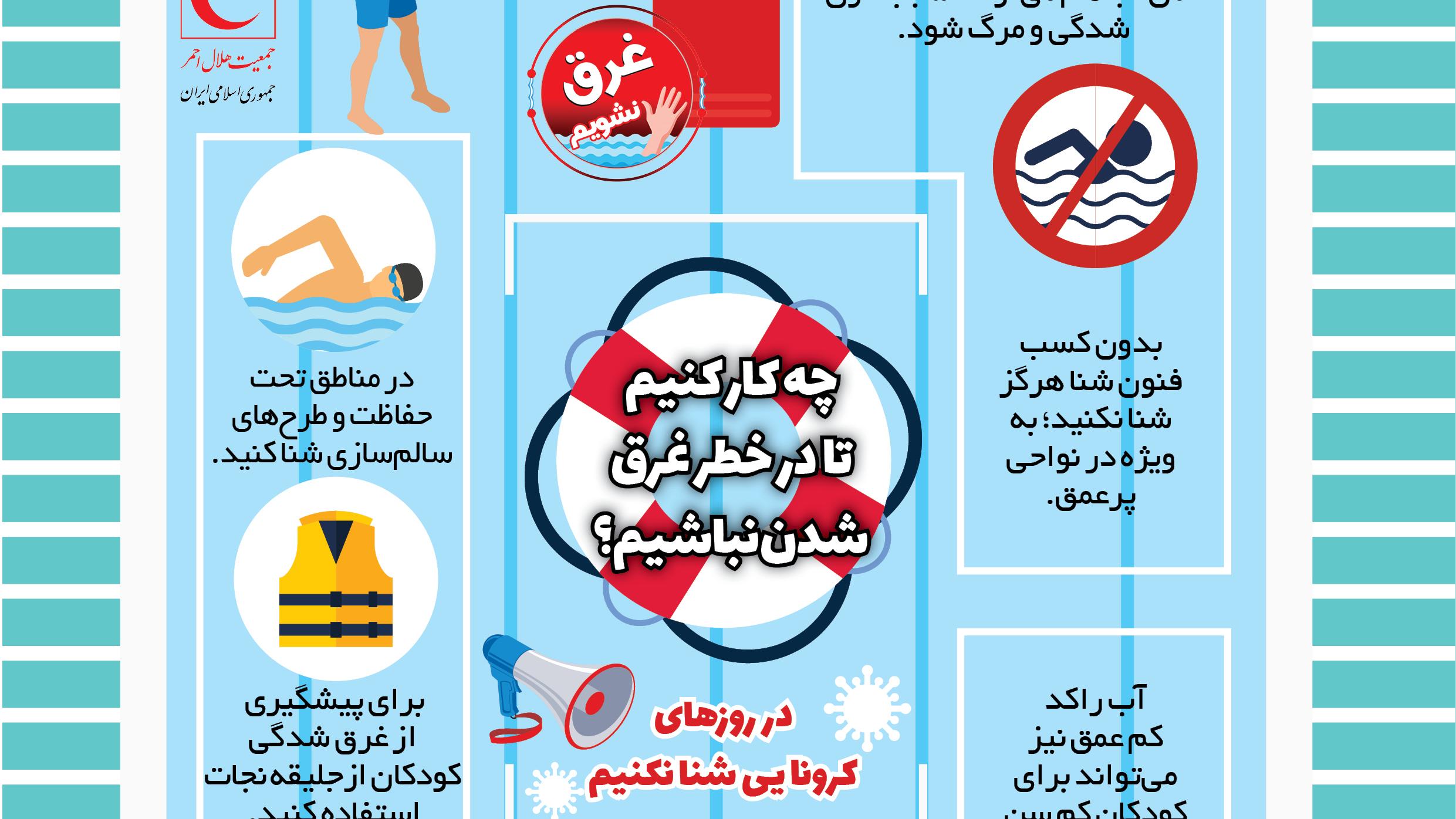 چه کار کنیم تا در خطر غرق شدن نباشیم؟/ اینفوگرافیک